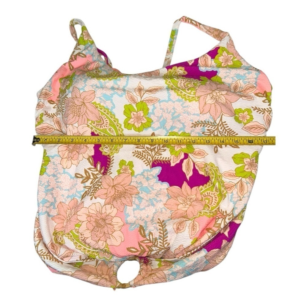 BREAKING WAVES Eco Floral Swimsuit with Vibrant Colors Size 3X NWT - Picture 11 of 12